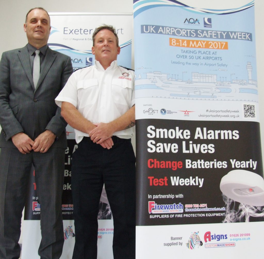 UK Airports Safety Week Exeter Airport