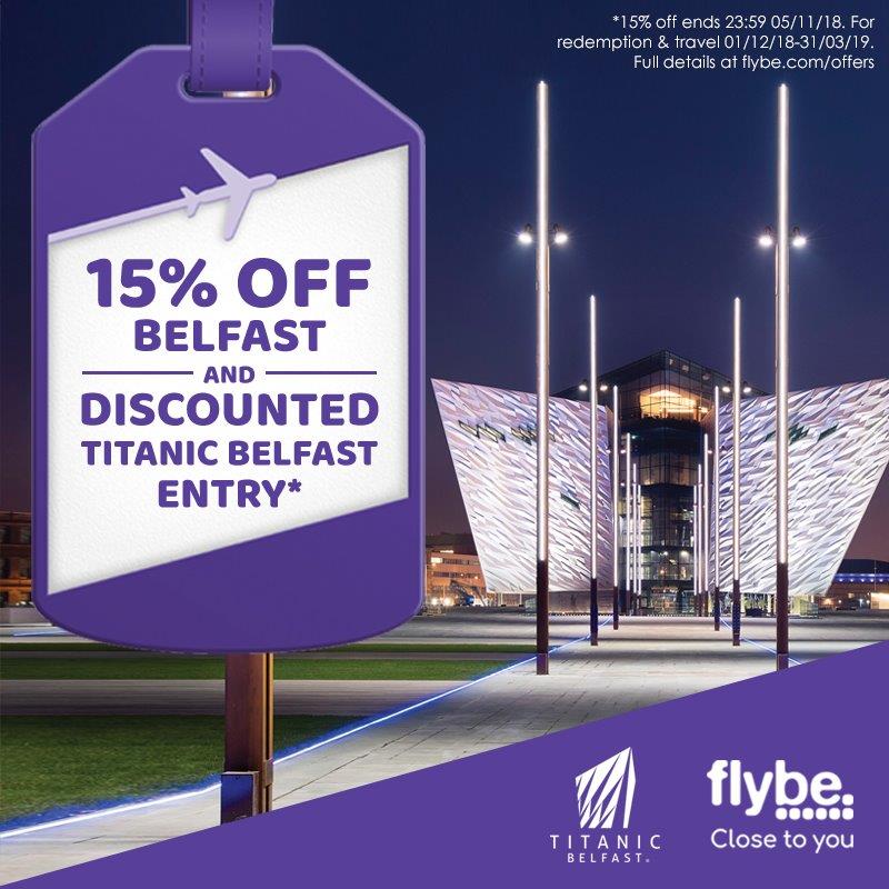 Belfast flights and Titanic Discounts Exeter Airport